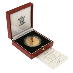 Pre-Owned 1998 UK Prince of Wales 50th Birthday Proof Gold Crown