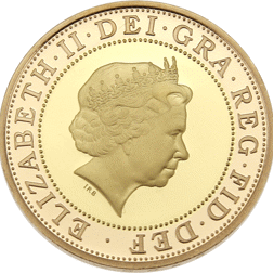 Pre-Owned 1999 UK Rugby World Cup Proof Double Sovereign Gold Coin