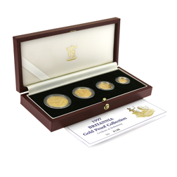 Pre-Owned 1997 UK Britannia Gold Proof 4-Coin Set