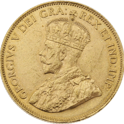 Pre-Owned 1913 Canadian George V $10 Gold Coin