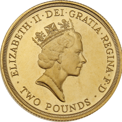 Pre-Owned UK 1986 Commonwealth Games Proof Design £2 Gold Coin