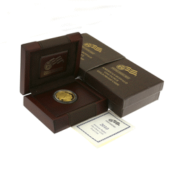 Pre-Owned 2010 USA Buffalo 1oz Proof Gold Coin - Slight Copper Spots