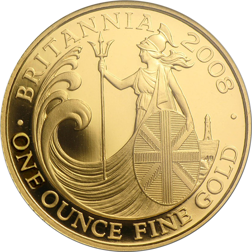 Pre-Owned 2008 UK Britannia 1oz Proof Design Gold Coin