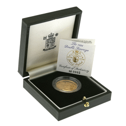 Pre-Owned 1994 UK Bank of England £2 Proof Gold Coin