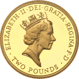 Pre-Owned 1994 UK Bank of England £2 Proof Gold Coin