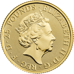 Pre-Owned 2020 UK Lunar Rat 1/4oz Gold Coin