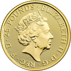 Pre-Owned 2020 UK Queen's Beasts The White Horse of Hanover 1/4oz Gold Coin