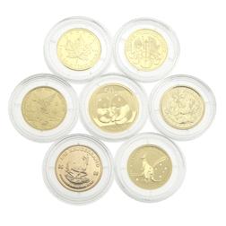 Pre-Owned 2009 Magnificent Seven 1/10oz Gold 7-Coin Set