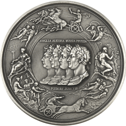 Pre-Owned 1815 UK Royal Mint Pistrucci Waterloo Medal 250g Silver | Out ...
