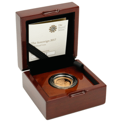 Pre-Owned 2017 UK Full Sovereign Proof Gold Coin - Missing Outer Box