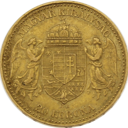 Pre-Owned 1892 Austro-Hungarian 20 Korona Gold Coin