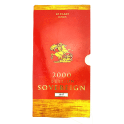 Pre-Owned 2000 UK 'Millennium' Gold Sovereign in Presentation Card