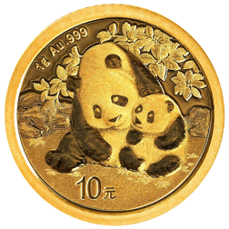 Pre-Owned Chinese Panda 1g Gold Coin - Mixed Dates