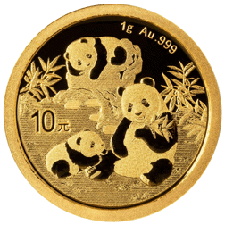 Pre-Owned Chinese Panda 1g Gold Coin - Mixed Dates