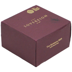 Pre-Owned 2019 UK Full Sovereign Proof Gold Coin - Damaged Outer Box
