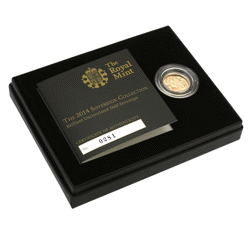 Pre-Owned 2014 UK Brilliant Uncirculated Half Sovereign Gold Coin