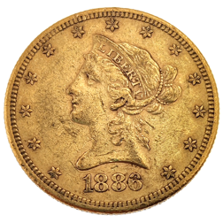 Pre-Owned 1886 USA Liberty Eagle $10 Gold Coin