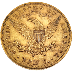 Pre-Owned 1886 USA Liberty Eagle $10 Gold Coin