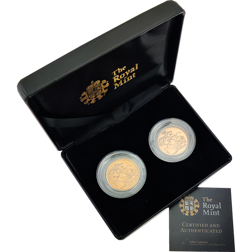 Pre-Owned 1967 & 2017 UK Full Sovereign Gold 2-Coin Set