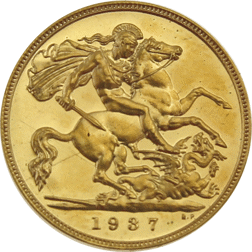 Pre-Owned 1937 George VI Half Proof Design Gold Sovereign - Marked