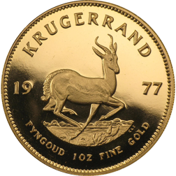 Pre-Owned 1977 South African Krugerrand Proof Design 1oz Gold Coin