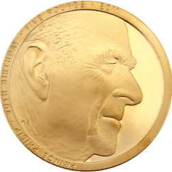 Pre-Owned 2011 UK Prince Philip Duke of Edinburgh 90th Birthday £5 Gold Proof Design Coin