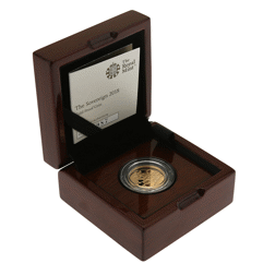 Pre-Owned 2018 UK Proof Full Sovereign Gold Coin - Missing Outer Box