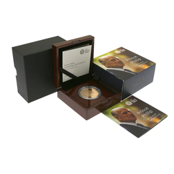 Pre-Owned 2017 UK Prince Philip Life Of Service £5 Proof Gold Coin
