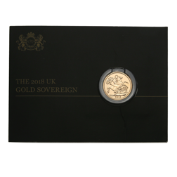 Pre-Owned 2018 UK Carded Full Sovereign Gold Coin