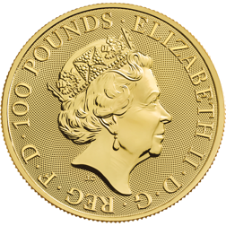 Pre-Owned 2021 UK Queen's Beasts Completer 1oz Gold Coin