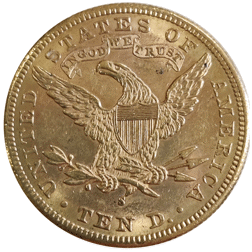 Pre-Owned 1887 USA Liberty Head Eagle $10 Gold Coin