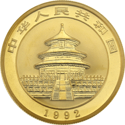 Pre-Owned 1992 Chinese Panda 1oz Gold Coin