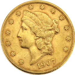 Pre-Owned 1907 USA Liberty Eagle $20 Gold Coin