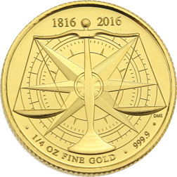 Pre-Owned 2016 UK Gold Standard 1/4oz Gold Coin