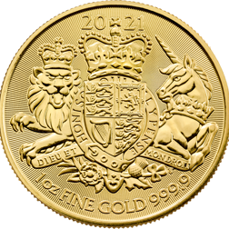 Pre-Owned 2021 UK Royal Arms 1oz Gold Coin