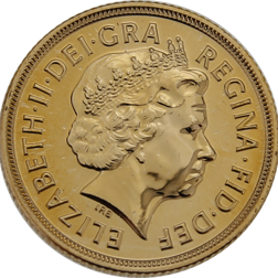 Pre-Owned 2012 UK Diamond Jubilee 'Struck on the Day' Full Sovereign Gold Coin