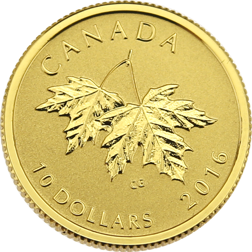 Pre-Owned 2016 Canadian Maple 1/4oz Proof Gold Coin