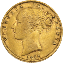 Pre-Owned 1872 London Mint DN.77 Victoria Young Head 