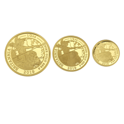Pre-Owned 2019 UK Britannia Premium Gold Proof 3-Coin Set