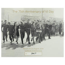 Pre-Owned 2020 UK VJ Day Brilliant Uncirculated Full Sovereign Gold Coin