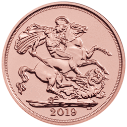 Pre-Owned 2019 UK Full Sovereign Proof Gold Coin - Missing Outer Box