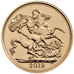 Pre-Owned 2019 UK Full Sovereign Proof Gold Coin - Missing Outer Box