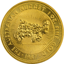 Pre-Owned 1987 Australian Nugget 1oz Gold Coin