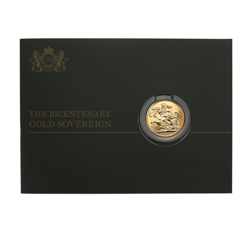Pre-Owned 2017 UK Bicentenary Full Sovereign Gold Coin - Carded