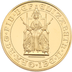 Pre-Owned 1989 UK 500th Anniversary Double Sovereign Proof Gold Coin
