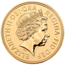 Pre-Owned 2002 UK Shield Brilliant Uncirculated £5 Gold Coin