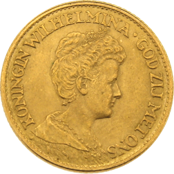 Pre-Owned 1912 Netherlands 10 Guilders Gold Coin