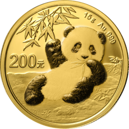 Pre-Owned Chinese Panda 15g Gold Coin - Mixed Dates