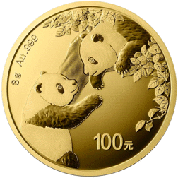 Pre-Owned Chinese Panda 8g Gold Coin - Mixed Dates