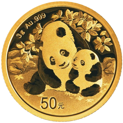 Pre-Owned Chinese Panda 3g Gold Coin - Mixed Dates